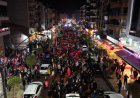 SALİHLİ BELEDİYE BAŞKANI KIZILELMA YÜRÜYÜŞÜNDE ÇOŞKU ZİRVEDEYDİ.