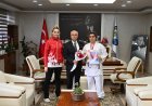 SALİHLİ BELEDİYE BAŞKANI KAYDA ŞAMPİYON KARETECİYİ MAKAMINDA AĞIRLADI