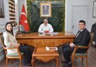 SALİHLİ KAYMAKAMI SAĞLAM'A İL GÖÇ İDARESİ MÜDÜRÜ ARIT'TAN ZİYARET